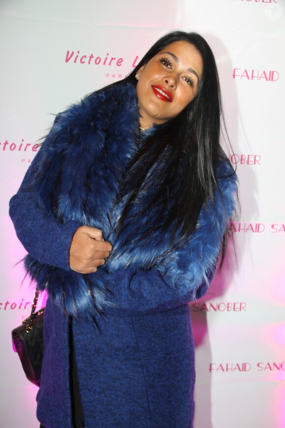 Ayem Nour (présentatrice Mad Mag NRJ12 TV) lors de la soirée de lancement des produits cosmétiques "L.A. Girl Paris" au 32 rue Faubourg Saint-Martin à Paris, France, le 26 novembre 2016. © Baldini