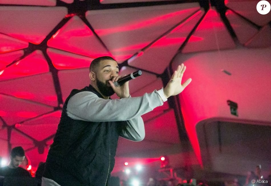 Drake au VIP Room d'Abu Dhabi, an marge du Grand Prix de F1, le 27