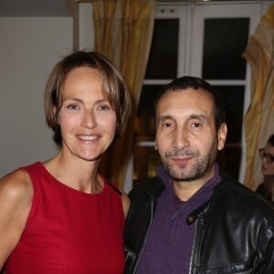 Exclusif - Alexandra Vandernoot et Zinedine Soualem lors de la soirée Un oeil sur L'Elysée à Paris, France le 28 Novembre 2016.