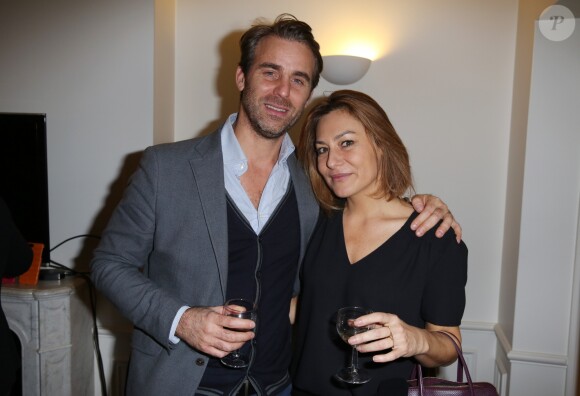Exclusif - Shirley Bousquet et son compagnon Charles Watine lors de la soirée Un oeil sur L'Elysée à Paris, France le 28 Novembre 2016.