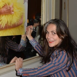 Lio au Cocktail de lancement du livre "Garde-Robes" de Nathalie Garçon à l'Hôtel Régina à Paris, le 13 octobre 2014.