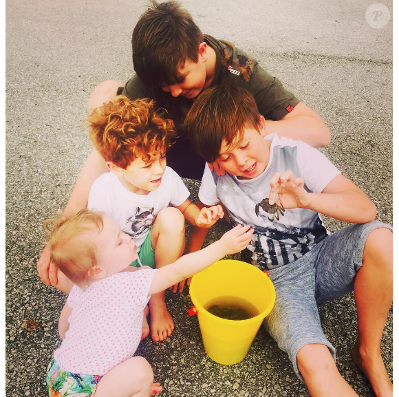 Natasha Hamilton a publié une photo de ses 4 enfants sur sa page Instagram à l'été 2016