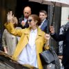 Céline Dion quitte son hôtel à Paris le 21 juin 2016