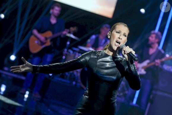 Exclusif - Céline Dion lors de l'enregistrement de l'émission "M6 Music Show - 100% Tubes 2016" à Paris. Le 15 juin 2016. L'émission sera diffusée le 7 septembre 2016 © Dominique Jacovides / Bestimage