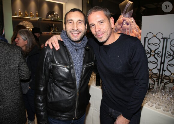 Exclusif - Zinedine Soualem, Medi Sadoun - Soirée de présentation de la poudre légendaire Caron à la boutique des parfums Caron à Paris le 29 novembre 2016.