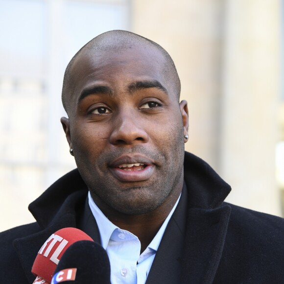 Teddy Riner - Cérémonie de remise de décorations aux médaillés olympiques et paralympiques 2016 au palais de l'Elysée à Paris. Le 1er décembre 2016 © Pierre Perusseau