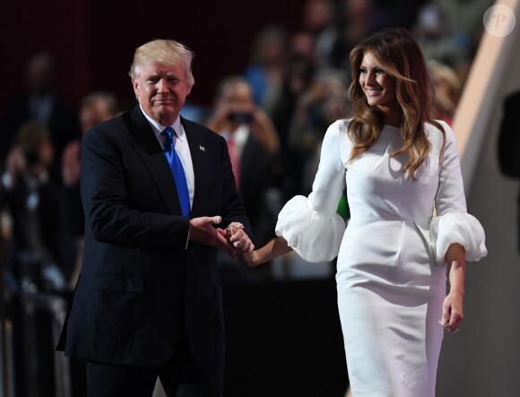 Donald Trump et Melania Trump à Cleveland, le 18 juillet 2016.