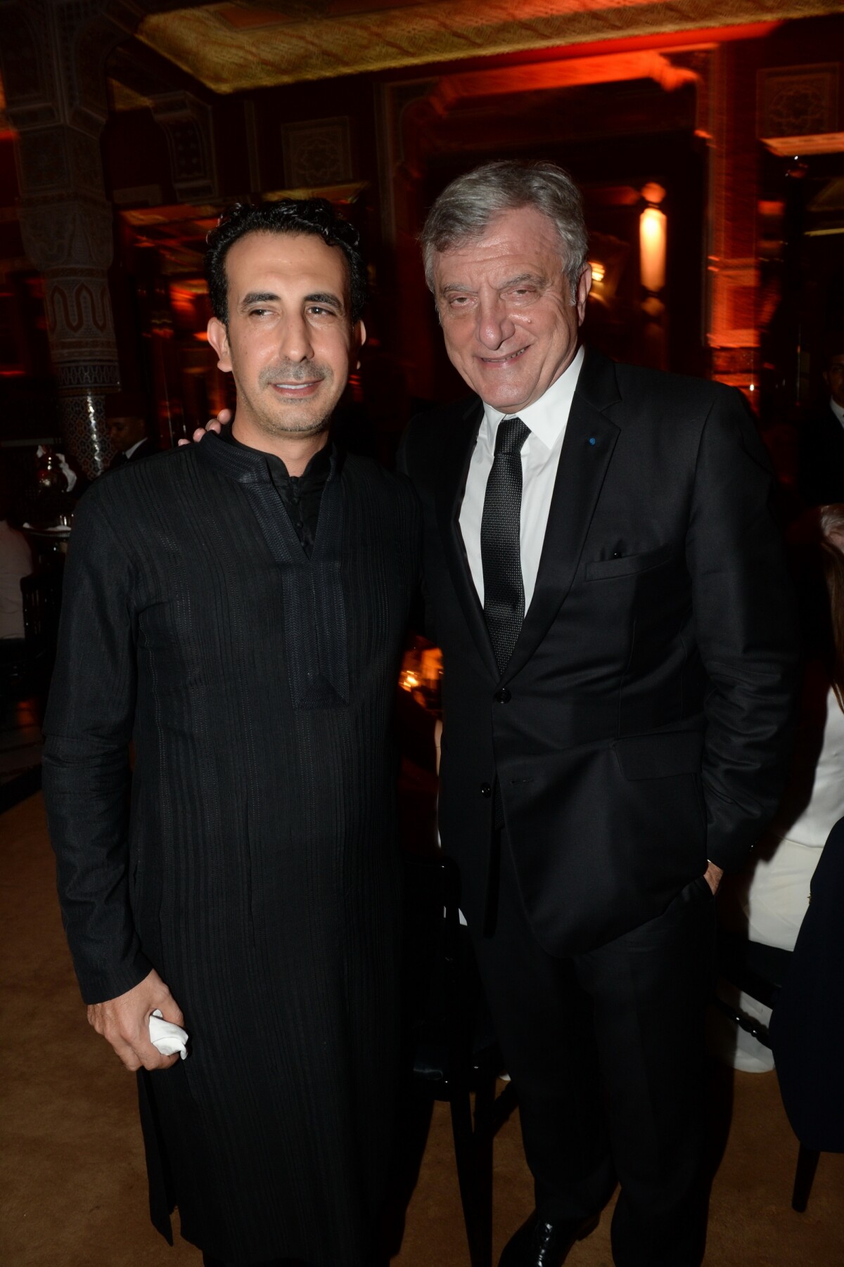 Photo : Driss Segueni (directeur du Palais Soleiman), Sidney Toledano -  Soirée Dior dans le cadre du de la 16ème édition du Festival International  du Film de Marrakech au Palais Soleiman à