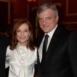 Driss Segueni (directeur du Palais Soleiman), Isabelle Huppert et Sidney Toledano - Soirée Dior dans le cadre du de la 16ème édition du Festival International du Film de Marrakech au Palais Soleiman à Marrakech, le 4 décembre 2016. © Rachid Bellak/Bestimage 