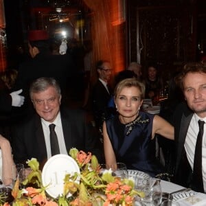 Isabelle Huppert, Sidney Toledano, Mélita Toscan du Plantier, Jason Clarke - Soirée Dior dans le cadre du de la 16ème édition du Festival International du Film de Marrakech au Palais Soleiman à Marrakech, le 4 décembre 2016. © Rachid Bellak/Bestimage 