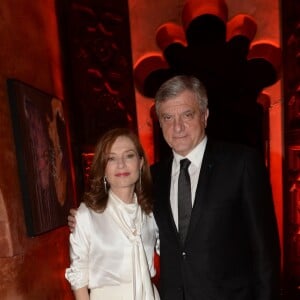 Isabelle Huppert et Sidney Toledano - Soirée Dior dans le cadre du de la 16ème édition du Festival International du Film de Marrakech au Palais Soleiman à Marrakech, le 4 décembre 2016. © Rachid Bellak/Bestimage 