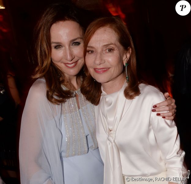 Elsa Zylberstein et Isabelle Huppert - Soirée Dior dans le cadre du de la 16ème édition du Festival International du Film de Marrakech au Palais Soleiman à Marrakech, le 4 décembre 2016. © Rachid Bellak/Bestimage