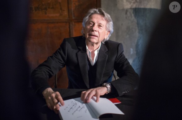 Roman Polanski est venu présenter le cycle Polanski à l'institut Lumière et dévoile une plaque à son nom rue du Premier film à Lyon, le 25 avril 2016. © Vincent Dargent/Bestimage