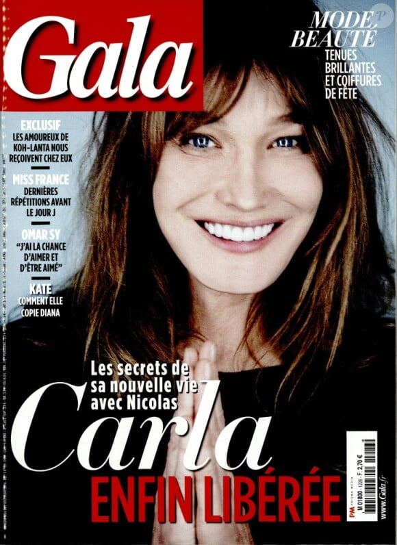 Magazine "Gala" en kiosques le 7 décembre 2016.