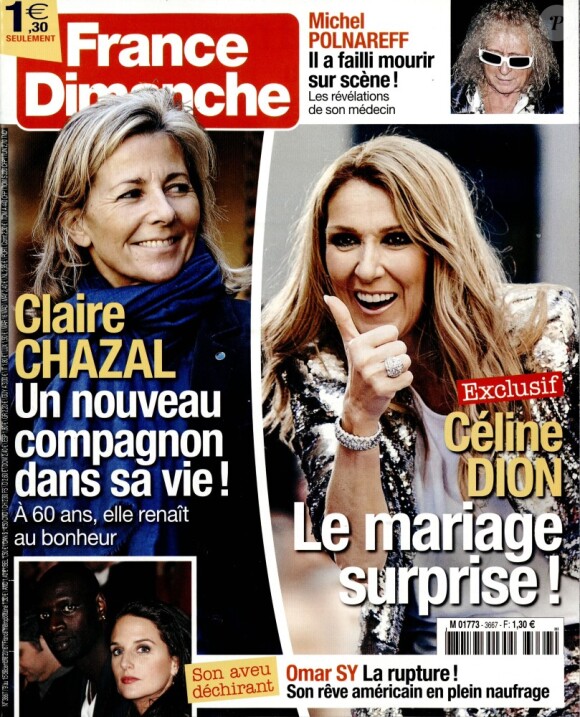 Magazine "France dimanche" en kiosques le 9 décembre 2016.