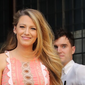Blake Lively, enceinte, à New York le 12 juillet 2016.