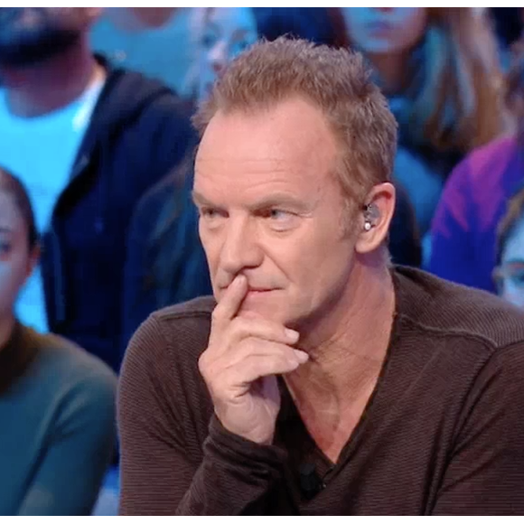 Sting sur le plateau du "Grand Journal" de Canal+, le 9 décembre 2016.