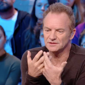 Sting sur le plateau du "Grand Journal" de Canal+, le 9 décembre 2016.