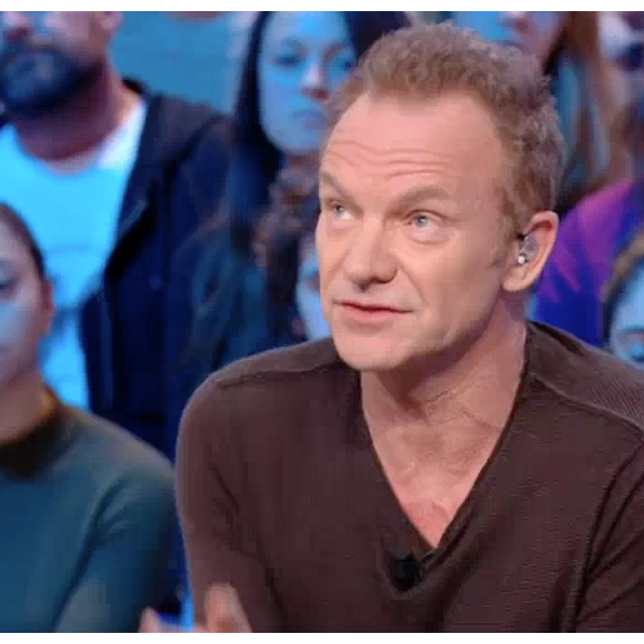 Sting sur le plateau du "Grand Journal" de Canal+, le 9 décembre 2016.