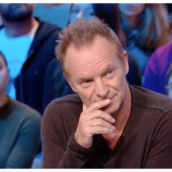 Sting sur le plateau du "Grand Journal" de Canal+, le 9 décembre 2016.