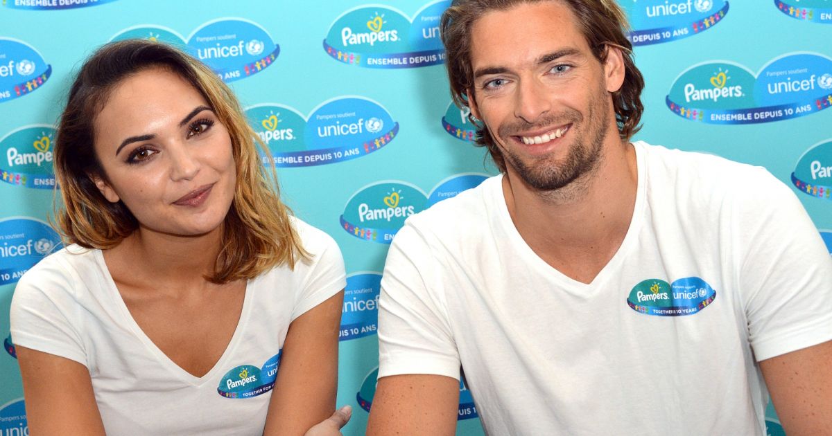 Camille Lacourt et sa femme Valérie Bègue sont les parrain et marraine