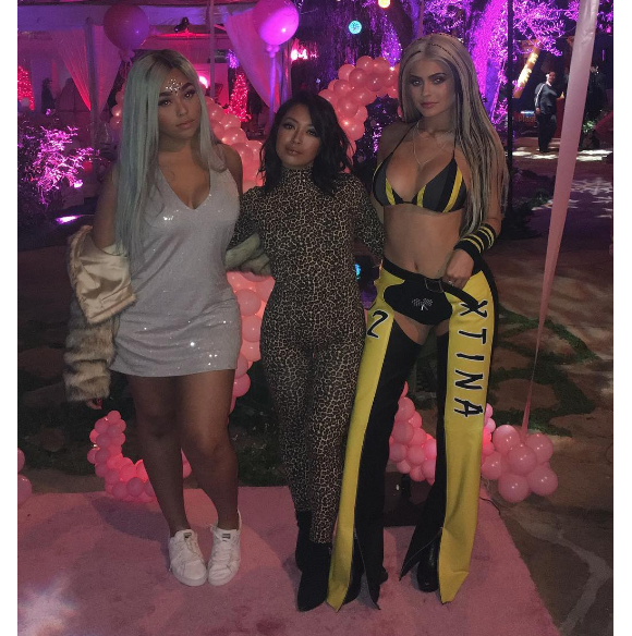 Kylie Jenner et ses copines à la soirée d'anniversaire de Christina Aguilera, le 10 décembre 2016