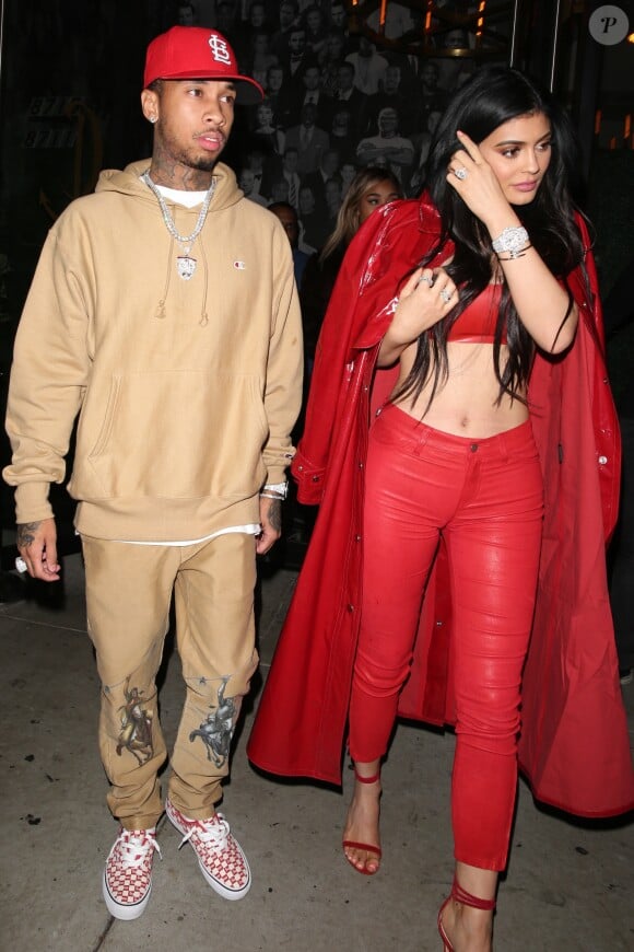 Kylie Jenner et Tyga arrivent au club Catch le 10 décembre 2016 à Los Angeles
