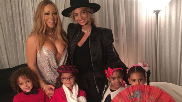 Beyoncé et Blue Ivy avec Mariah Carey et ses jumeaux: Une "belle famille"