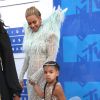Beyonce et sa fille Blue Ivy à la soirée des MTV Video Music Awards 2016 à Madison Square Garden à New York, le 28 août 23016 © Sonia Moskowitz/Globe Photos via Zuma/Bestimage