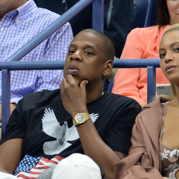 Beyoncé et son mari Jay Z pendant l'US Open 2016 au USTA Billie Jean King National Tennis Center à Flushing Meadow, New York City, New York, Etats-Unis, le 1er Septembre 2016.
