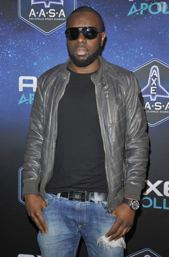 Maitre Gims - Soiree des 30 ans de Axe a l'Atelier Basfroi a Paris le 10 Janvier 2013.