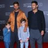 Ricky Martin et son fiancé Jwan Yosef et ses enfants Matteo et Valentino Martin à la première de "Rogue One: A Star Wars Story" à The Pantages à Hollywood, le 10 décembre 2016