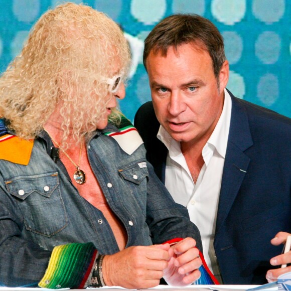 Fabien Lecoeuvre et Michel Polnareff - "Touche pas à mon poste" (TPMP) à Paris, France, le 15 septembre 2016. © JLPPA/Bestimage