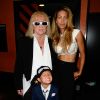 Michel Polnareff, sa compagne Danyellah et leur fils Louka à l'Olympia à Paris le 14 juillet 2016. © Coadic Guirec / Bestimage