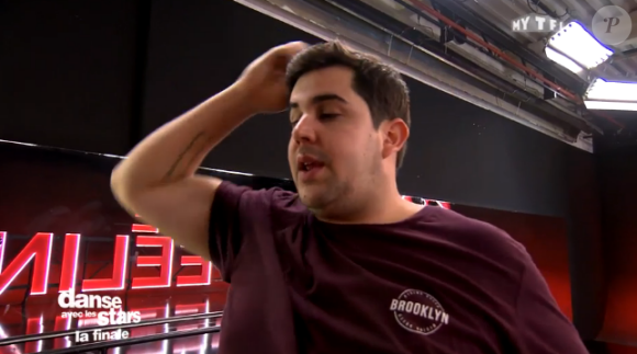 Marie Denigot a arraché un bout de peau à Artus lors des répétitions de "Danse avec les stars 7". Le 14 décembre 2016.