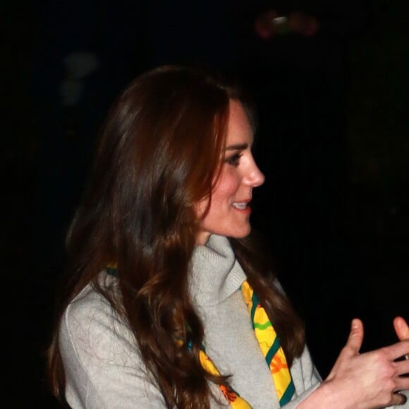 La duchesse Catherine de Cambridge célébrait le 14 décembre 2016 les 100 ans de l'association de scouts des Louveteaux à King's Lynn, dans le Norfolk.