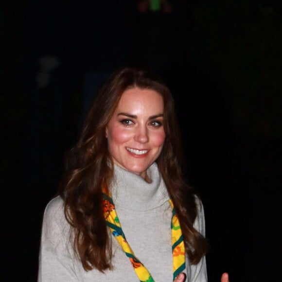 La duchesse Catherine de Cambridge célébrait le 14 décembre 2016 les 100 ans de l'association de scouts des Louveteaux à King's Lynn, dans le Norfolk.