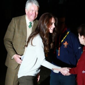 La duchesse Catherine de Cambridge célébrait le 14 décembre 2016 les 100 ans de l'association de scouts des Louveteaux à King's Lynn, dans le Norfolk.