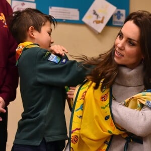 La duchesse Catherine de Cambridge a participé à plusieurs activités le 14 décembre 2016 pour les 100 ans de l'association de scouts des Louveteaux à King's Lynn, dans le Norfolk.