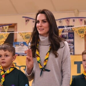 La duchesse Catherine de Cambridge a participé à plusieurs activités le 14 décembre 2016 pour les 100 ans de l'association de scouts des Louveteaux à King's Lynn, dans le Norfolk.