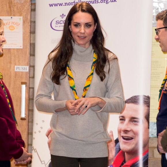 La duchesse Catherine de Cambridge fêtait le 14 décembre 2016 les 100 ans de l'association de scouts des Louveteaux à King's Lynn, dans le Norfolk.