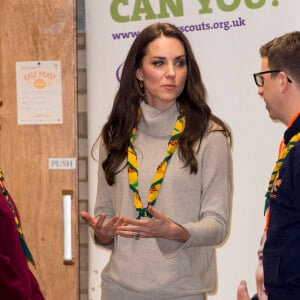 La duchesse Catherine de Cambridge fêtait le 14 décembre 2016 les 100 ans de l'association de scouts des Louveteaux à King's Lynn, dans le Norfolk.