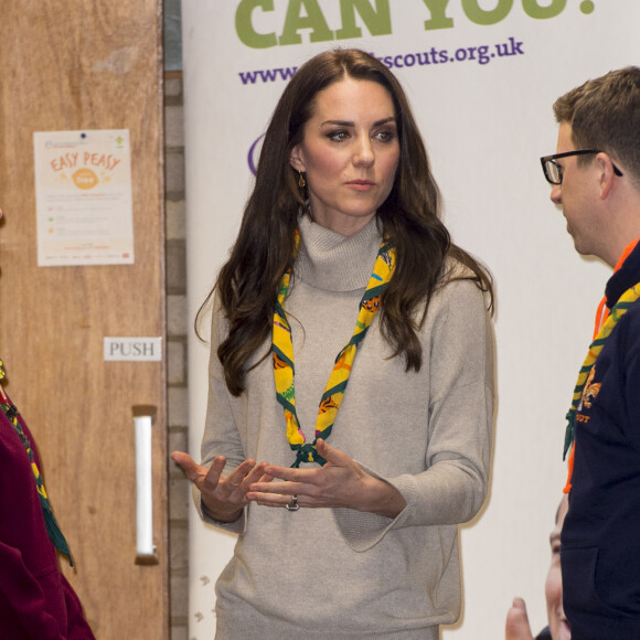 La duchesse Catherine de Cambridge fêtait le 14 décembre 2016 les 100 ans de l'association de scouts des Louveteaux à King's Lynn, dans le Norfolk.