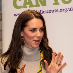 La duchesse Catherine de Cambridge fêtait le 14 décembre 2016 les 100 ans de l'association de scouts des Louveteaux à King's Lynn, dans le Norfolk.