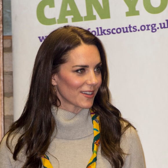 La duchesse Catherine de Cambridge fêtait le 14 décembre 2016 les 100 ans de l'association de scouts des Louveteaux à King's Lynn, dans le Norfolk.