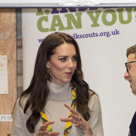 La duchesse Catherine de Cambridge fêtait le 14 décembre 2016 les 100 ans de l'association de scouts des Louveteaux à King's Lynn, dans le Norfolk.