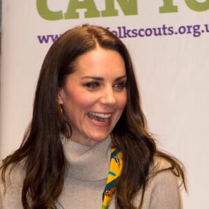 La duchesse Catherine de Cambridge fêtait le 14 décembre 2016 les 100 ans de l'association de scouts des Louveteaux à King's Lynn, dans le Norfolk.