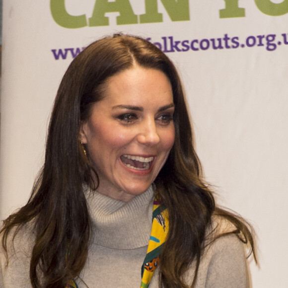 La duchesse Catherine de Cambridge fêtait le 14 décembre 2016 les 100 ans de l'association de scouts des Louveteaux à King's Lynn, dans le Norfolk.