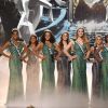 Les 12 demi-finalistes du concours Miss France 2017. Sur TF1, le 17 décembre 2016.