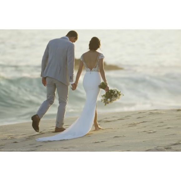 Mariage de Michael et Nicole Phelps à Cabo San Lucas, au Mexique, le 29 octobre 2016.